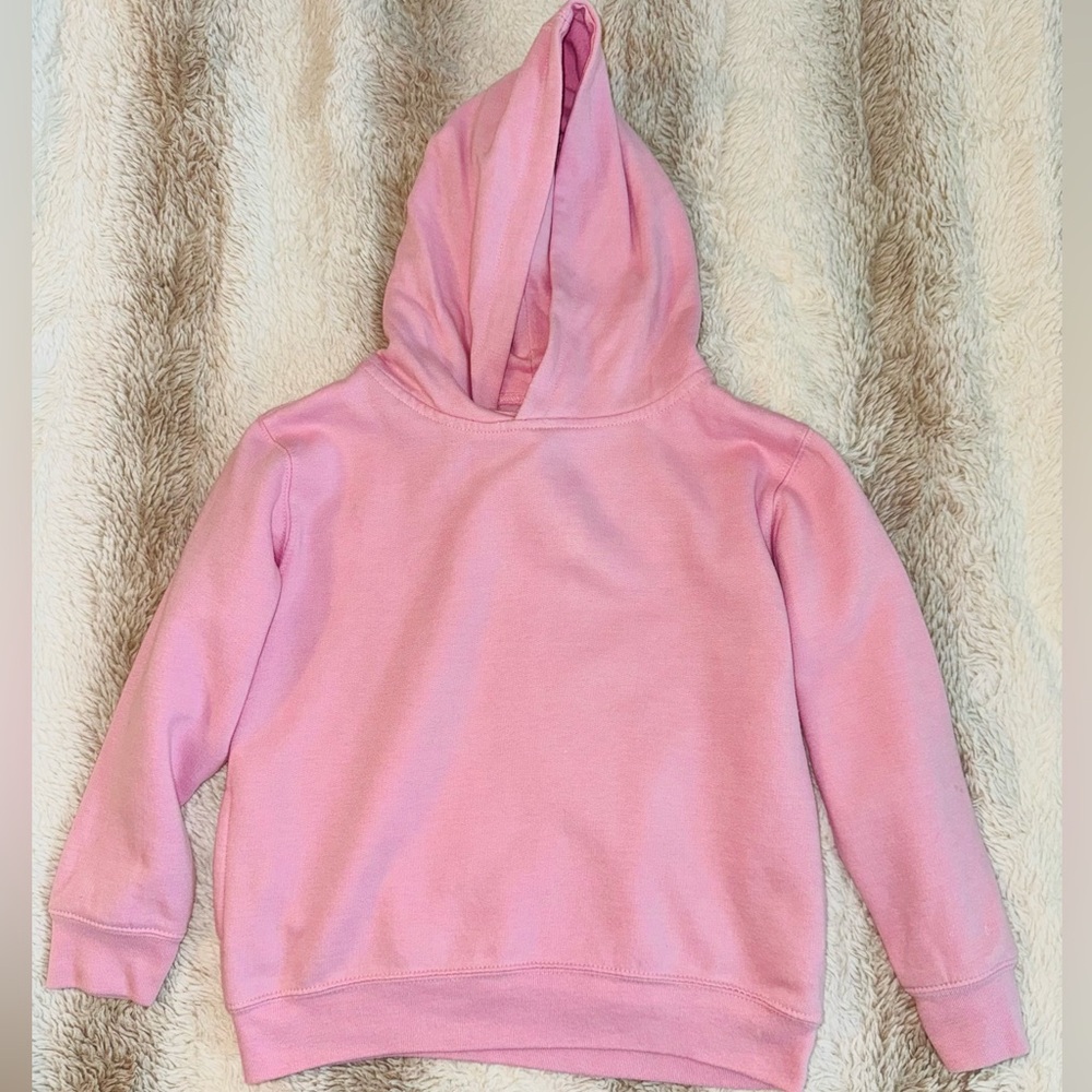 Girls Pink Pullover Hoodie